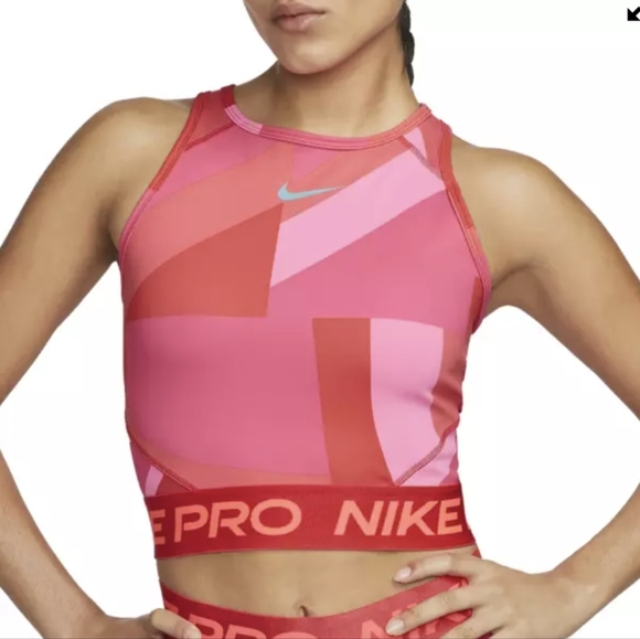 Nike Pro Dri-FIT Cropped Training Tank Top - Picture 1 of 6